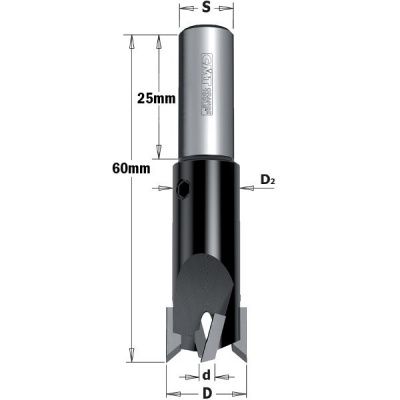 Фото Зенкер  специальный 90° HW Z2+2 S=10X25  D=4/14 RH в интернет-магазине ToolHaus.ru